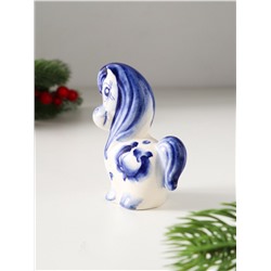 Фигурка фарфор «Лошадь Василиса», 8×6.5×3.5 см, гжель