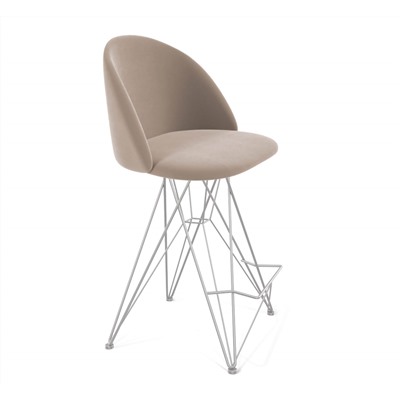 Стул полубарный SHT-ST35/S66-1
                        латте / хром лак