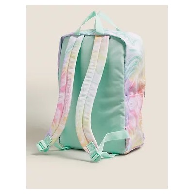 Kids' Water Repellent Marble Print School Backpack