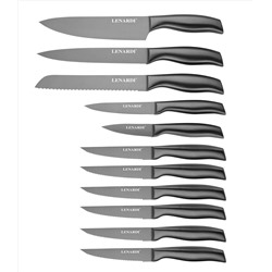 195-012 Набор ножей 11пр. на подставке в под.уп.(х6)