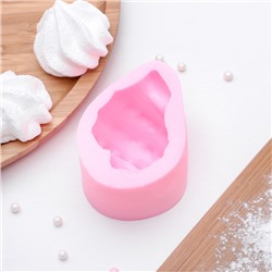 Молд для заливки 3D «Ракушка», силикон, 8.5×6×4.1 см, розовый