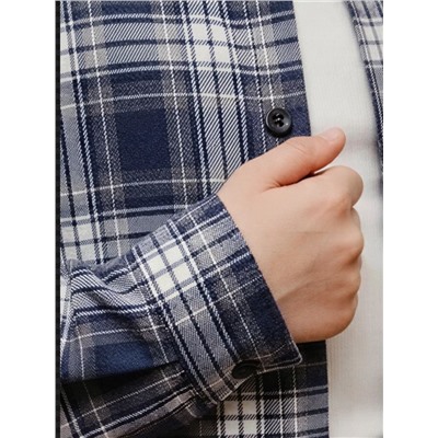 Рубашка подростковая синяя