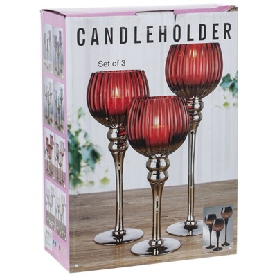 GAEM Набор из 3-х подсвечников, L37 W13 H39,5 см