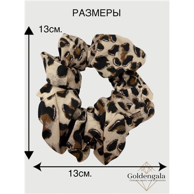 Резинка для волос объемная леопардовая Арт:Р17А/004