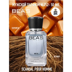 Beas M252 Jean Paul Gaultier Scandal For Men edp 50 ml, Парфюм мужской Beas M252 создан по мотивам аромата Jean Paul Gaultier Scandal