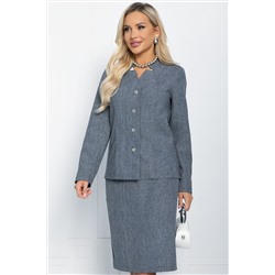 Костюм Вираж (серый меланж) К11677