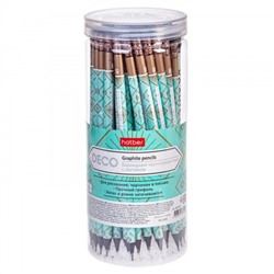 Карандаш ч/гр HB Deco  с ластик в пласт.тубе Хатбер BL_065295/72/Китай