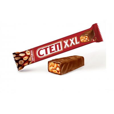Батончик Степ XXL с арахисом и карамелью 70г/Славянка (заказ по 5 шт)