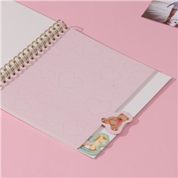 Фотоальбом на спирали 20 листов «Посмотрите на меня!» объёмный элемент и 4 вкладки, 24×24 см