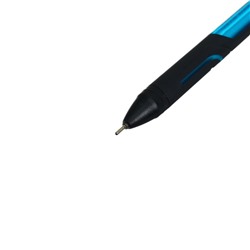 Ручка шариковая Berlingo Color Zone stick, стержень синий 1.0, прорезиненный корпус, МИКС