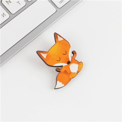 Открытка со значком «Оберег - антистресс», 3.9×3.9 см