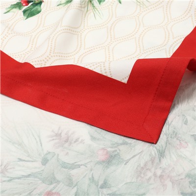 Скатерть новогодняя "Этель" Christmas wreath 150х110см +/-3см с ВГМО, 100%хл, саржа 190гр/м2