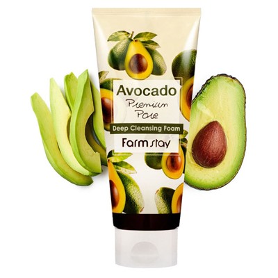 Пенка для умывания FarmStay Avocado Premium Pore Deep Cleansing Foam с экстрактом авокадо 180 ml