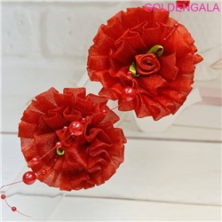 Резинка-бант 10 пар ⌀ 6 см Арт 8