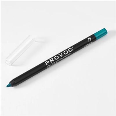 Provoc Гелевый карандаш-подводка для глаз водостойкий / Semi Permanent Gel Eye Liner №78 Enchanting, цвет морской волны темный