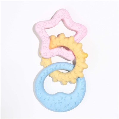 Игрушка плавающая «Трио» Пижон Premium, вспененный TPR, 17 см, желтая/розовая/голубая