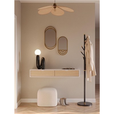 Вешалка напольная Bakken, 180 см, золотистый хром/черная