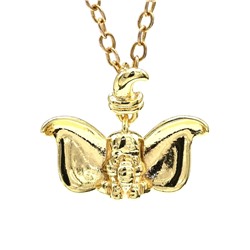 Подвеска Слоник 15*19мм, золотистая.