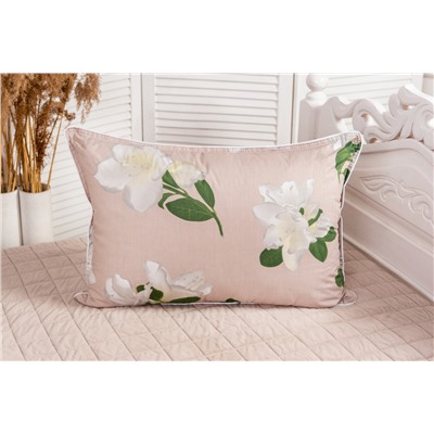 Подушка "Лебяжий пух" поплин леб.пух, атл.кант,отстрочка,лента,сумка(Н)