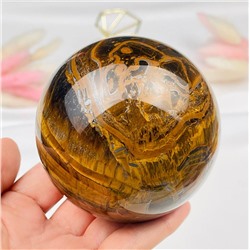 Радуга Самоцветов Шар из Тигрового глаза на подставке