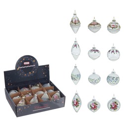 GAEM Набор из 12шт Украшение новогоднее "Шар", D 8 см, L34 W25 H9 см