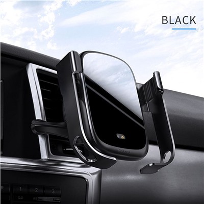 Автомобильный держатель Baseus Rock-Solid Vehicle Mounted Holder Wireless Charger черный