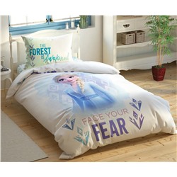 Двухсторонний Рисунок Лицензионное Постельное Бельё Ранфорс Frozen Sided Double Glow - TAC
