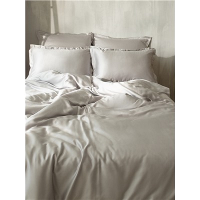 Простыня на резинке SL Home Tencel 200*200+30 см , цв. светло-серый