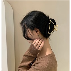 Крабик металлический золотой КЛАССИЧЕСКИЙ, 11 см.