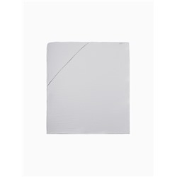 Полотенце - уголок муслиновое Крошка Я, 75×75 см, 100% хлопок, 120 г/м², серо-голубое