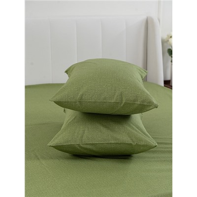 Постельное белье поплин Иваново (без пододеяльника) / Олива