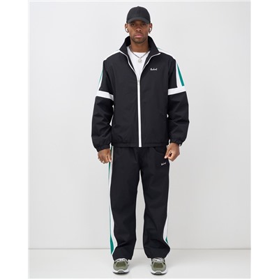 Спортивный костюм мужской весна-лето черного цвета 25736Ch