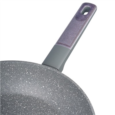 СКОВОРОДА С АНТИПРИГАРНЫМ ПОКРЫТИЕМ PFLUON MARBLE, 28*5,2 СМ