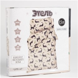 Постельное бельё Этель 1,5 сп "Little cat", 143х215 см, 150х214 см, 50х70 см -1 шт, 100% хлопок, бязь