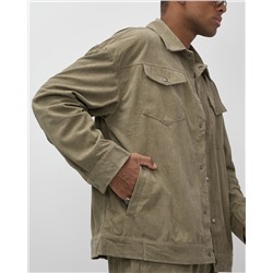 Спортивный костюм мужской весна-лето цвета хаки 55040Kh