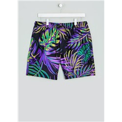 Leaf Print Swim Shorts