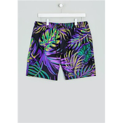 Leaf Print Swim Shorts