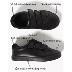 Kids' Leather Freshfeet™ Trainers (8 Small - 1 Large)
