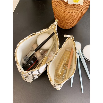Cosmetic bag, cloth, organizer bag, small clutch bag, wallet, shoulder bag with zipper