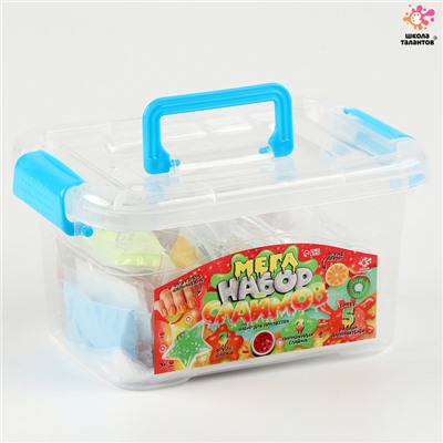 Слайм своими руками «Мега набор. Фрукты. Сделай слайм», 25+ предметов