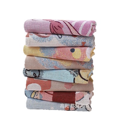 Gauze cartoon children's sweat towel, wholesale