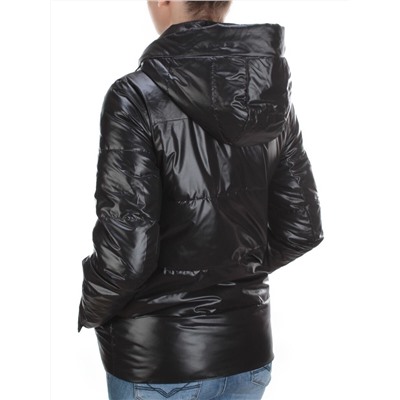 8266 BLACK Куртка демисезонная женская BAOFANI (100 гр. синтепон)