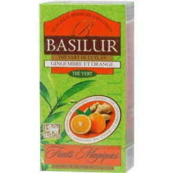 BASILUR. Волшебные фрукты. Имбирь и апельсин карт.упаковка, 25 пак.