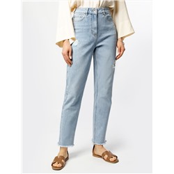 Джинсы mom-fit из эластичного денима