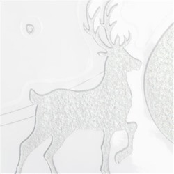 Наклейки новогодние «Добро пожаловать», с блестящей пластизолью, 29.5×42 см