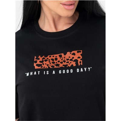 Футболка "Гуд" черный