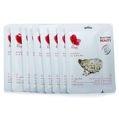 Маска + крем для лица Rosel Cosmetics Face Mask Pearl Extract 36 + 6 g