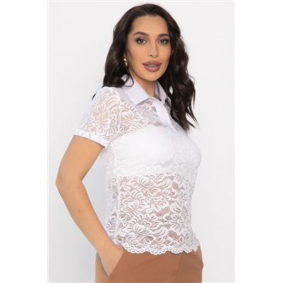 Поло Тренди (белое/кружево) Б14561-10М