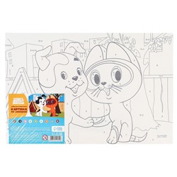 Картина по номерам для детей «Котенок Гав», 20×30 см