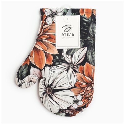 Варежка-прихватка "Этель" Meadow flower 20х27 см, 100% хлопок, саржа 190 г/м2